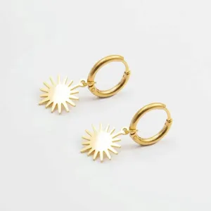 Pendant Hoop Earrings