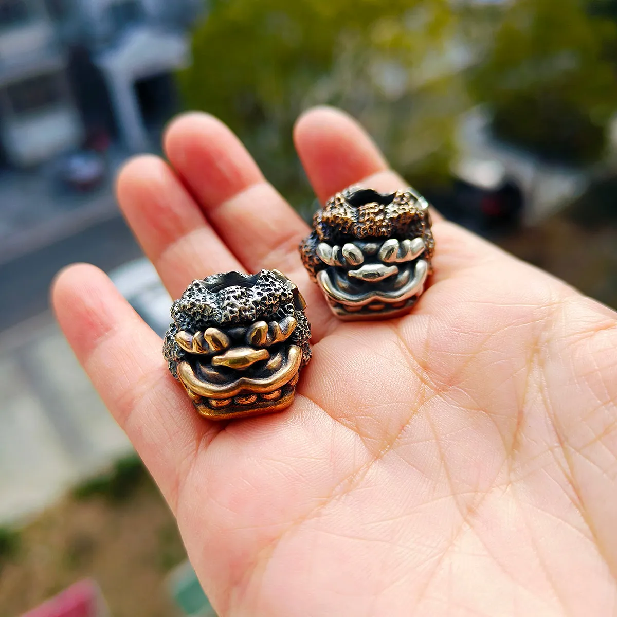 Phase Objects Bronze Lion Beads Custom Made GearBLog Exclusive Limit