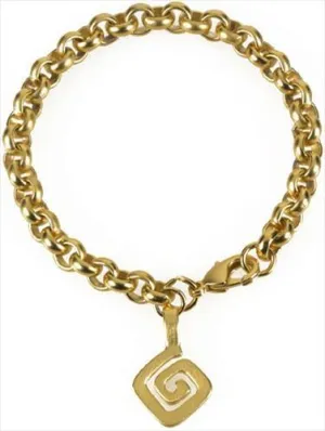 Pre-Columbian Inspired Spiral Bracelet: Symbol of Growth and Renewal