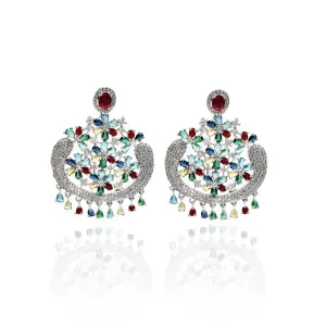 Priti Floral Multicolor Earrings