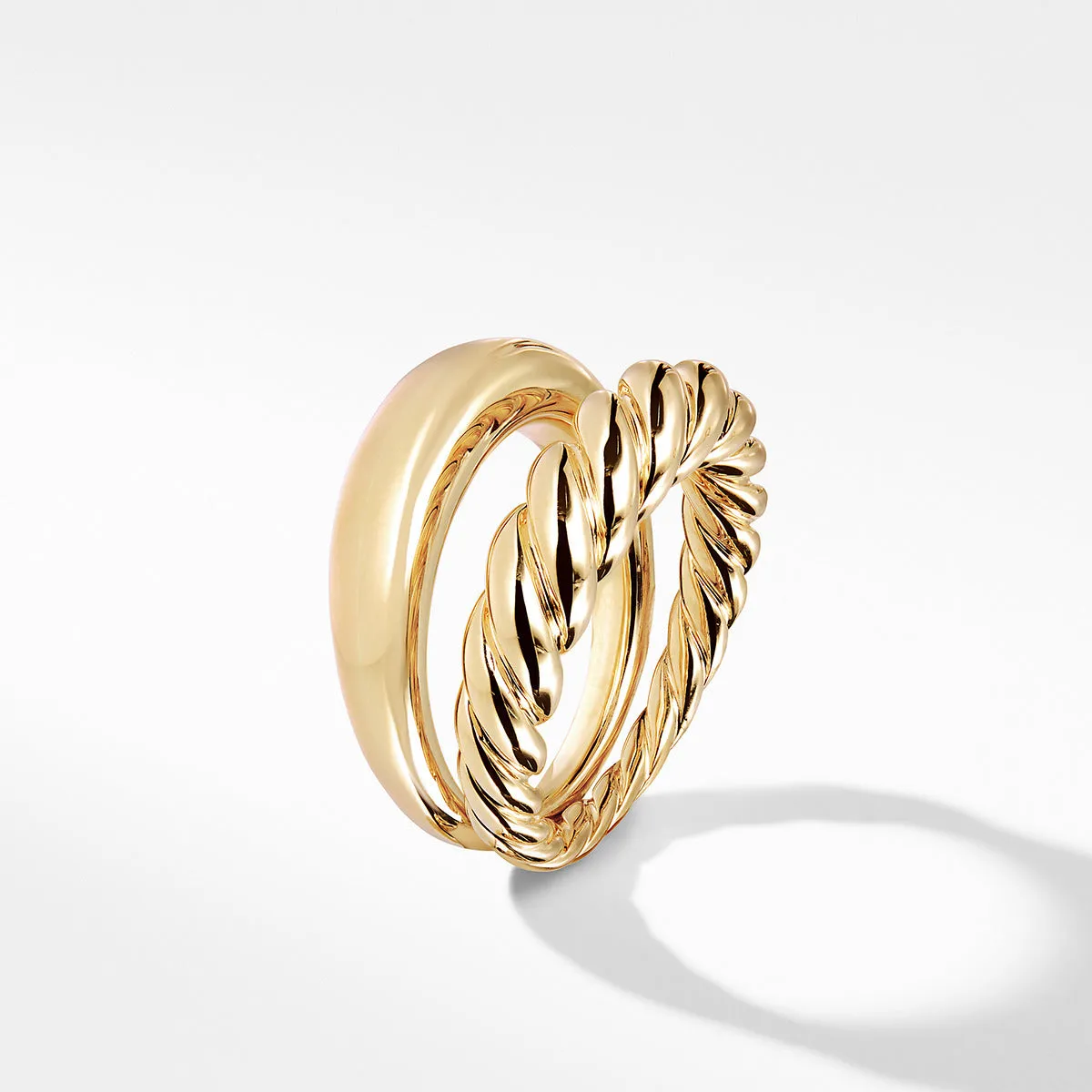 Pure Form Stack Rings in 18K Yellow Gold