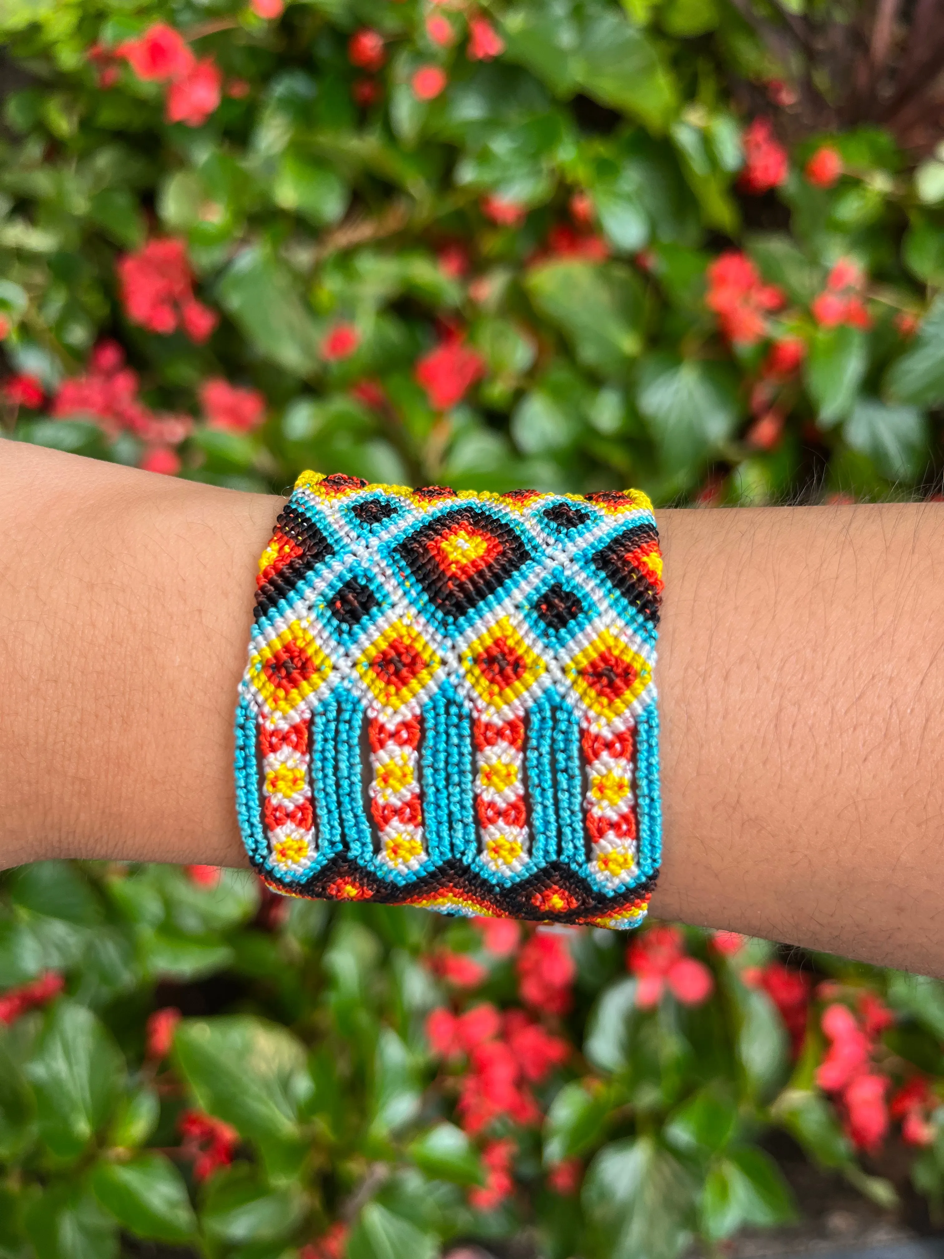 "Amistad" Handwoven Bracelet — Wide