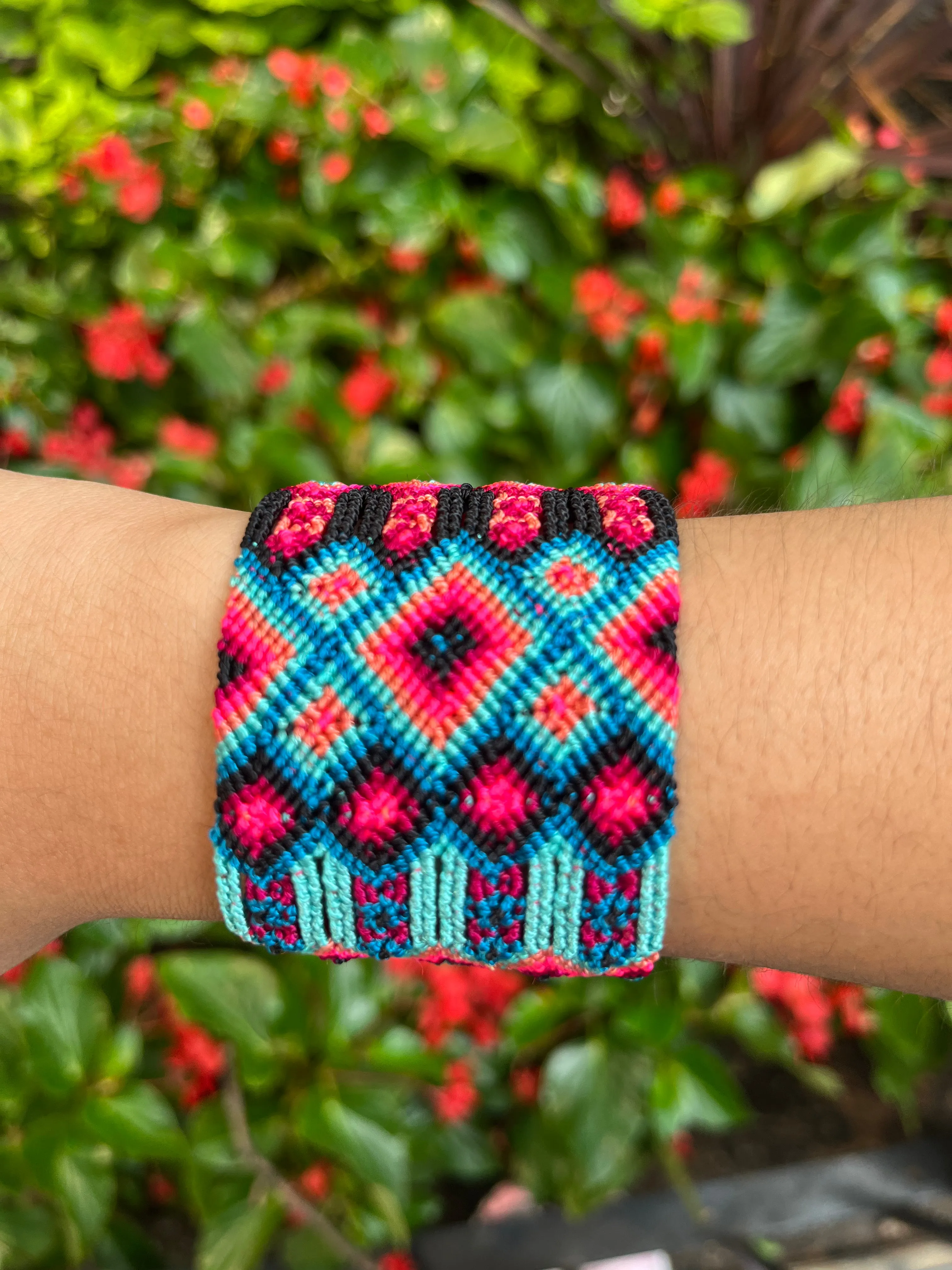 "Amistad" Handwoven Bracelet — Wide
