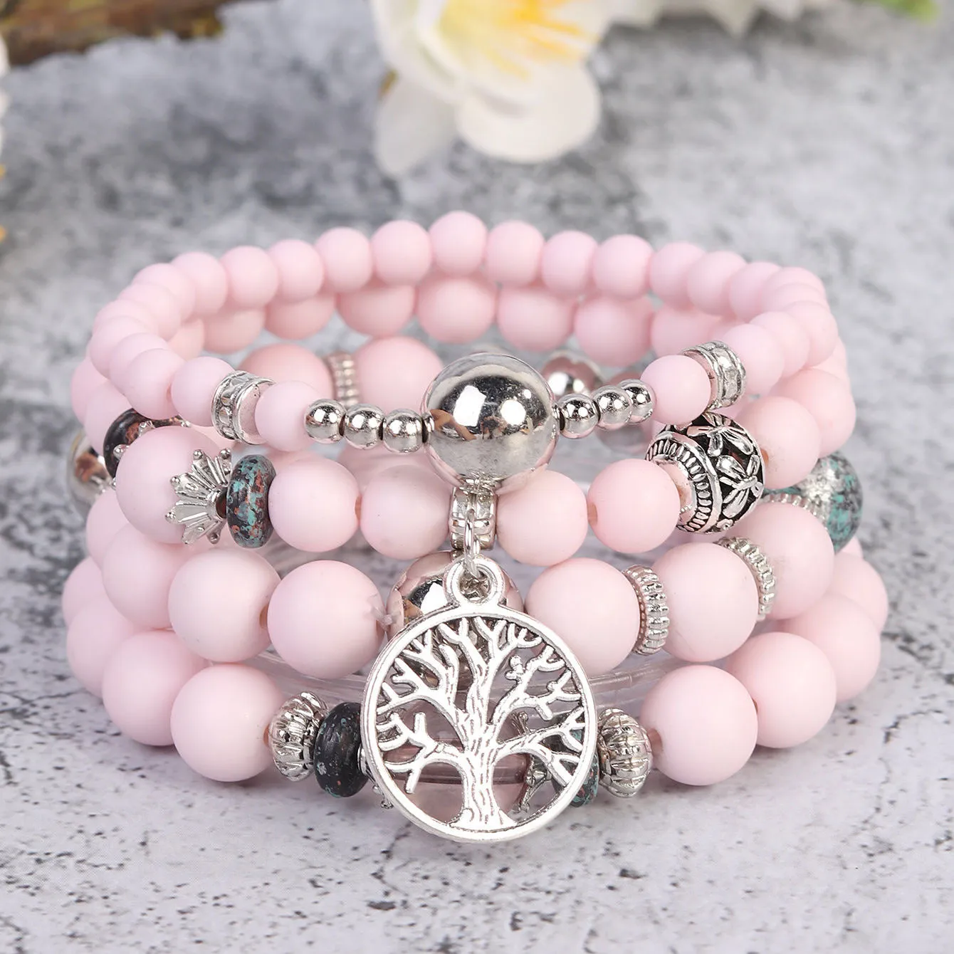 "New Bohemian Multi-Layered Beaded Bracelet – Stylish Ethnic-Inspired Couples Jewelry for Women"