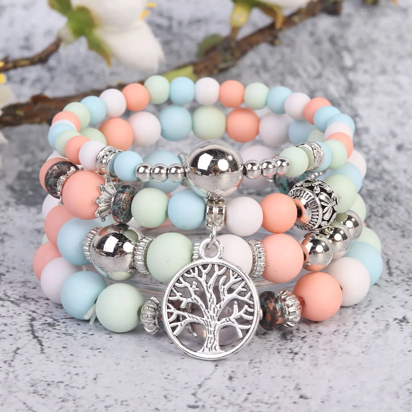 "New Bohemian Multi-Layered Beaded Bracelet – Stylish Ethnic-Inspired Couples Jewelry for Women"