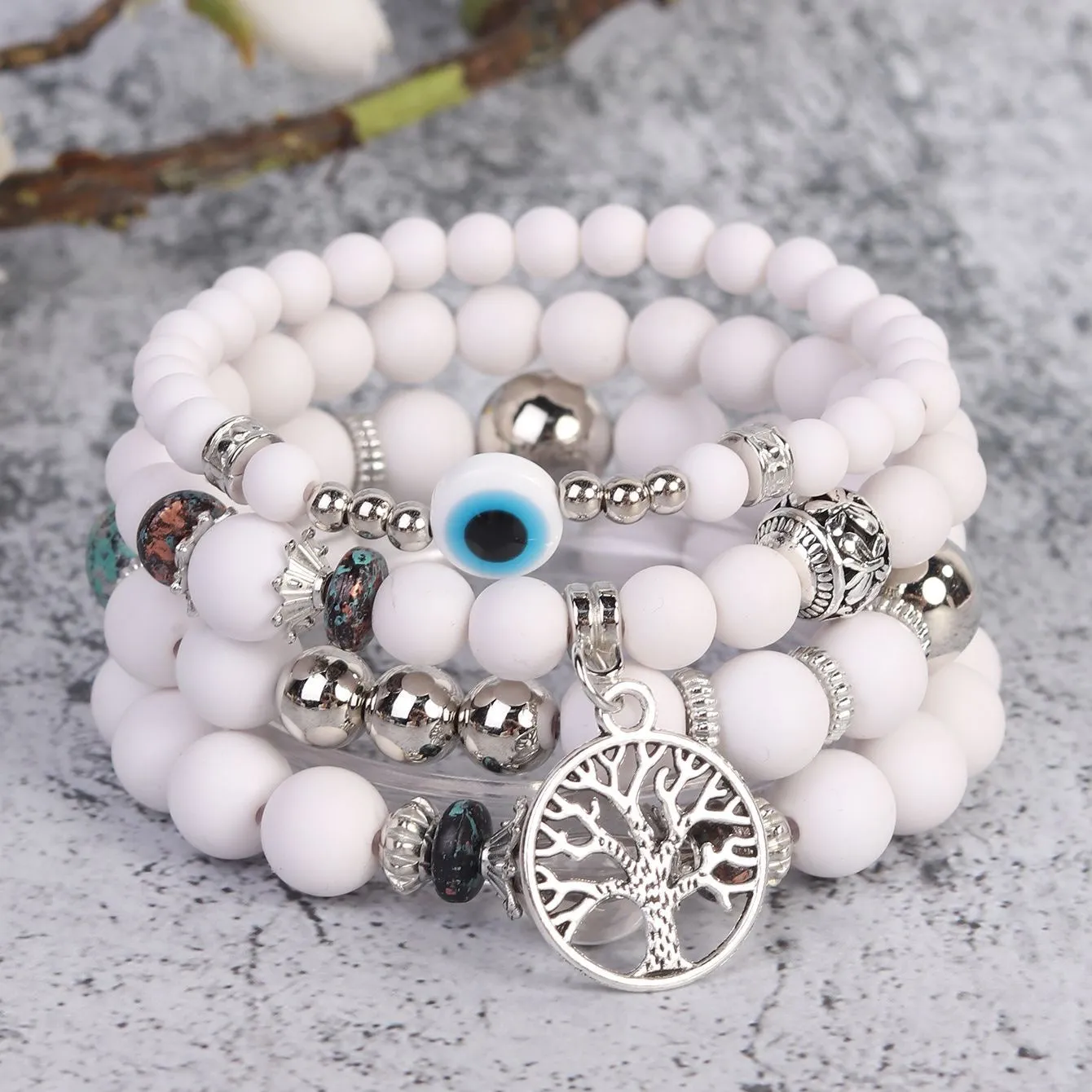 "New Bohemian Multi-Layered Beaded Bracelet – Stylish Ethnic-Inspired Couples Jewelry for Women"