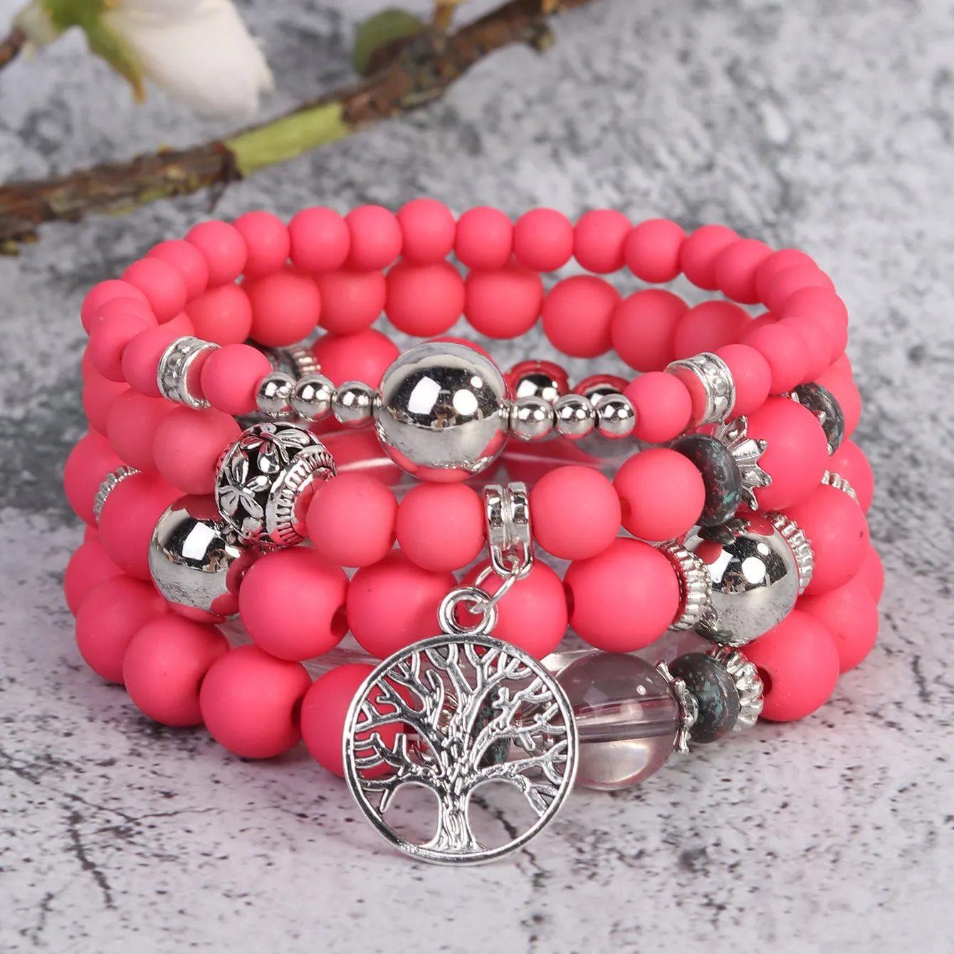"New Bohemian Multi-Layered Beaded Bracelet – Stylish Ethnic-Inspired Couples Jewelry for Women"