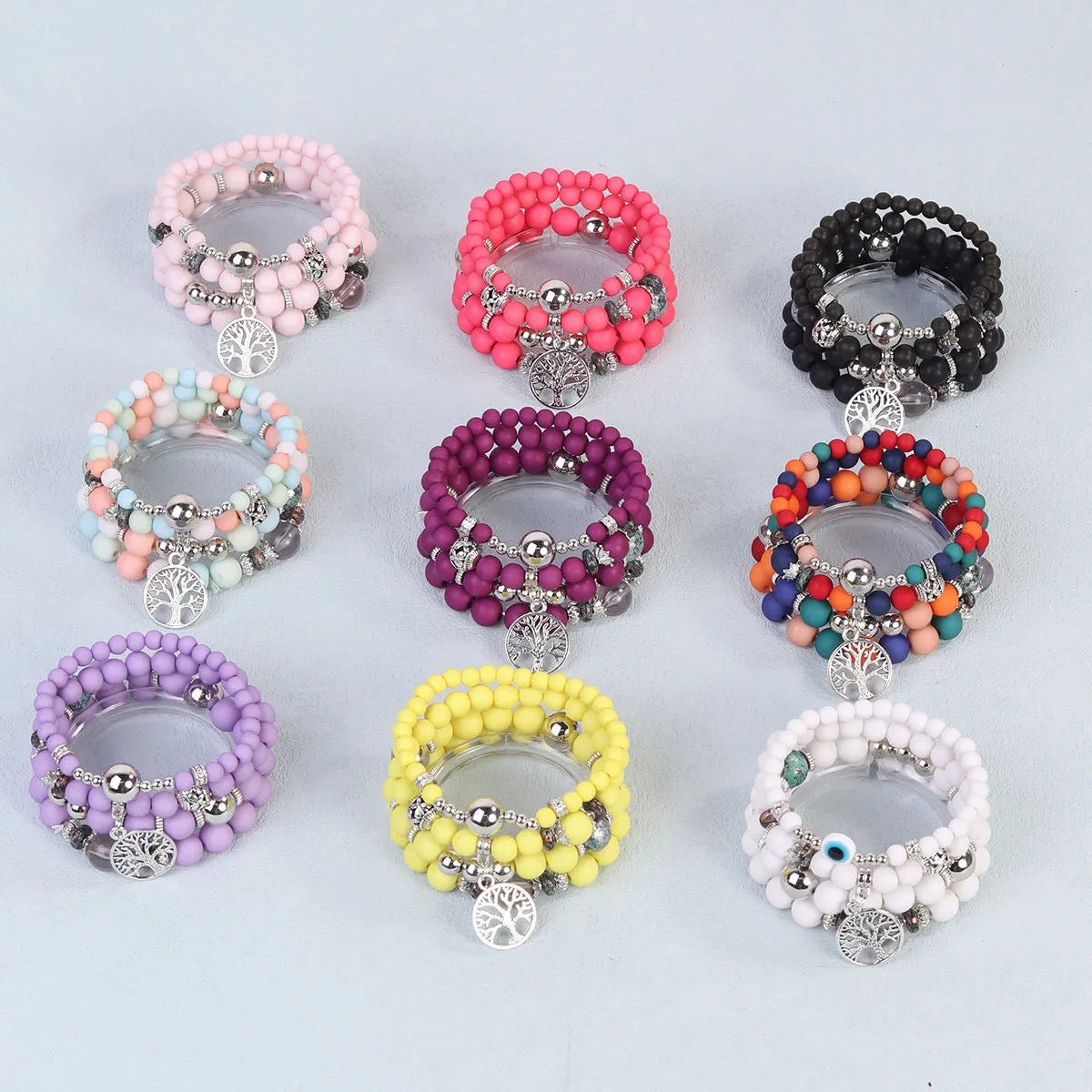 "New Bohemian Multi-Layered Beaded Bracelet – Stylish Ethnic-Inspired Couples Jewelry for Women"