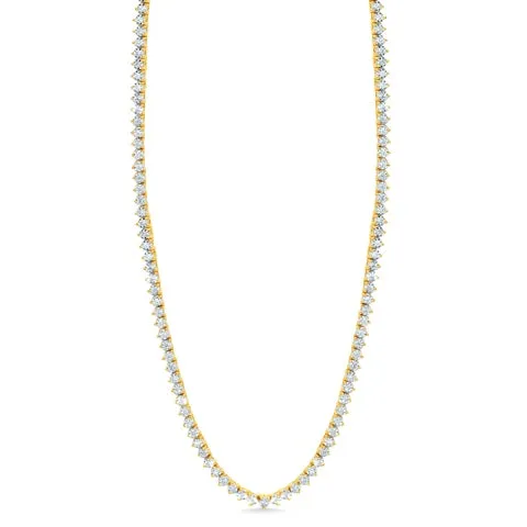 Radiant Glamour: 10K 1.97-2.13CT D-Necklace