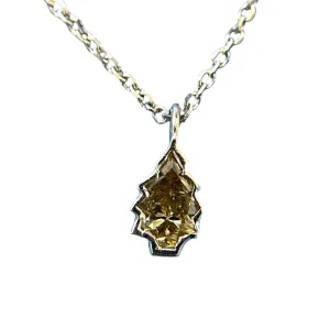 Rare 14K White Gold Diamond Christmas Tree Pendant