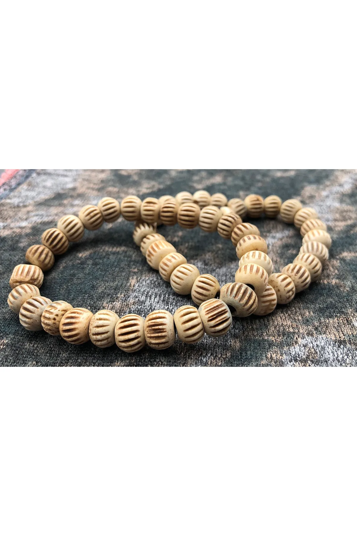 Recycled Bone Carved Bracelet (Pack of 4)