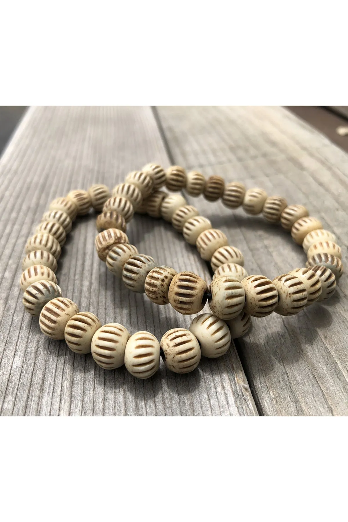 Recycled Bone Carved Bracelet (Pack of 4)