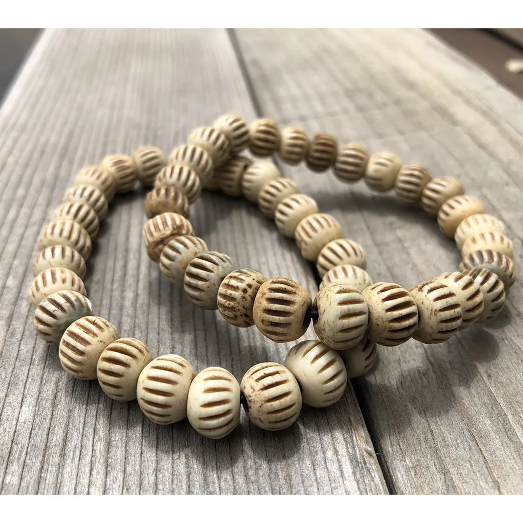 Recycled Bone Carved Bracelet (Pack of 4)