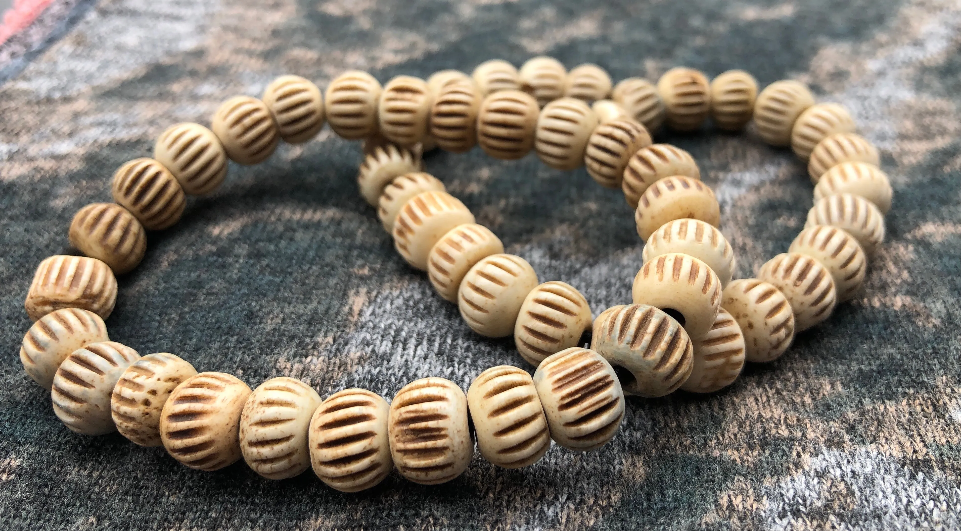 Recycled Bone Carved Bracelet (Pack of 4)