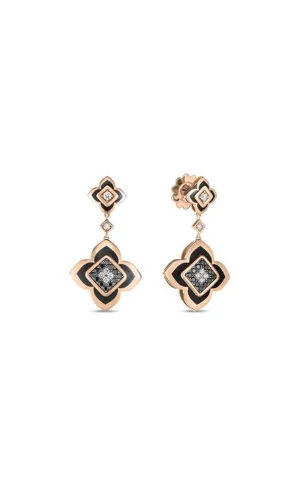 Roberto Coin 18K Rose Gold Diamond Pallazo Carnavale Drop Earrings