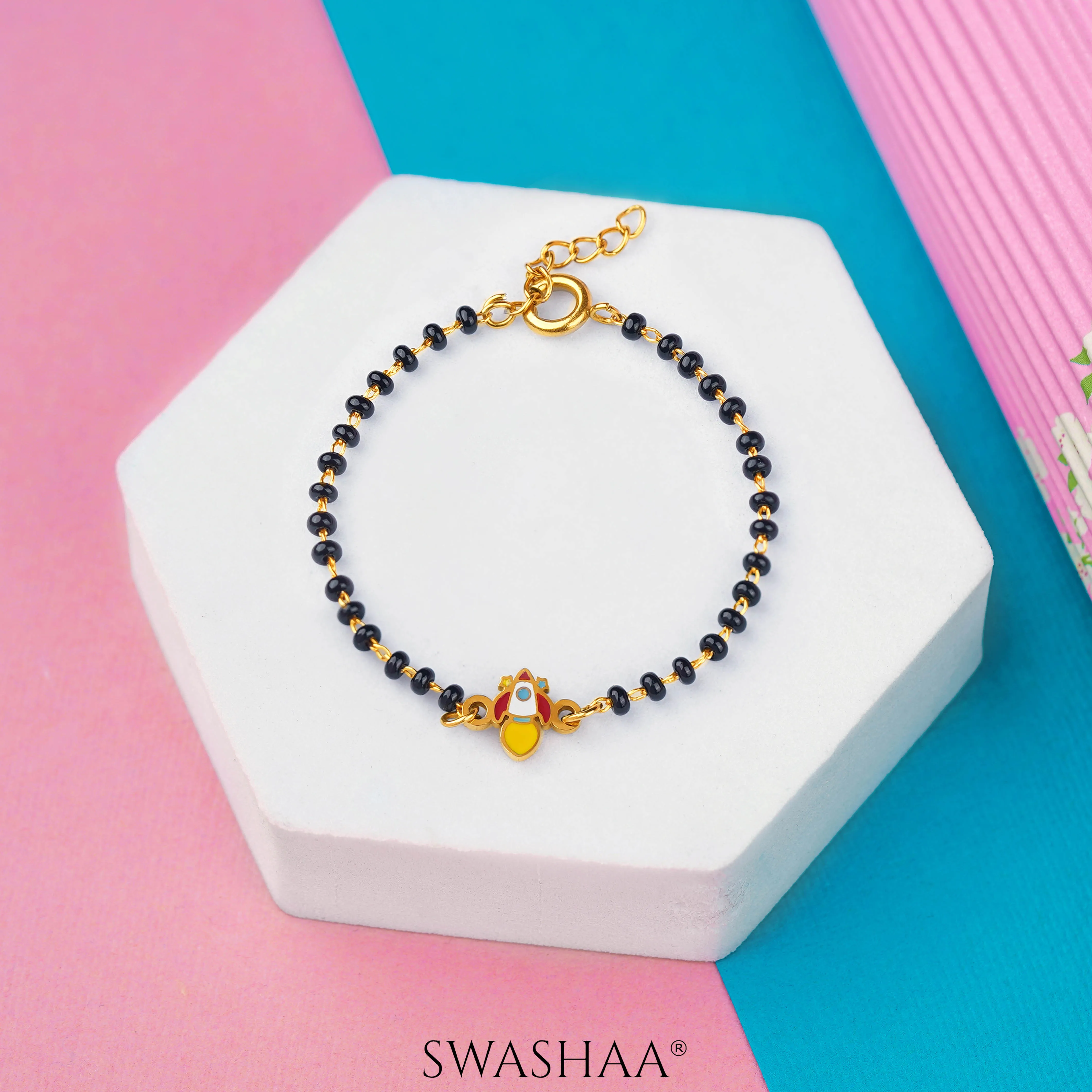 Rocket Dreams 18K Gold Plated Kid's Nazariya Bracelet