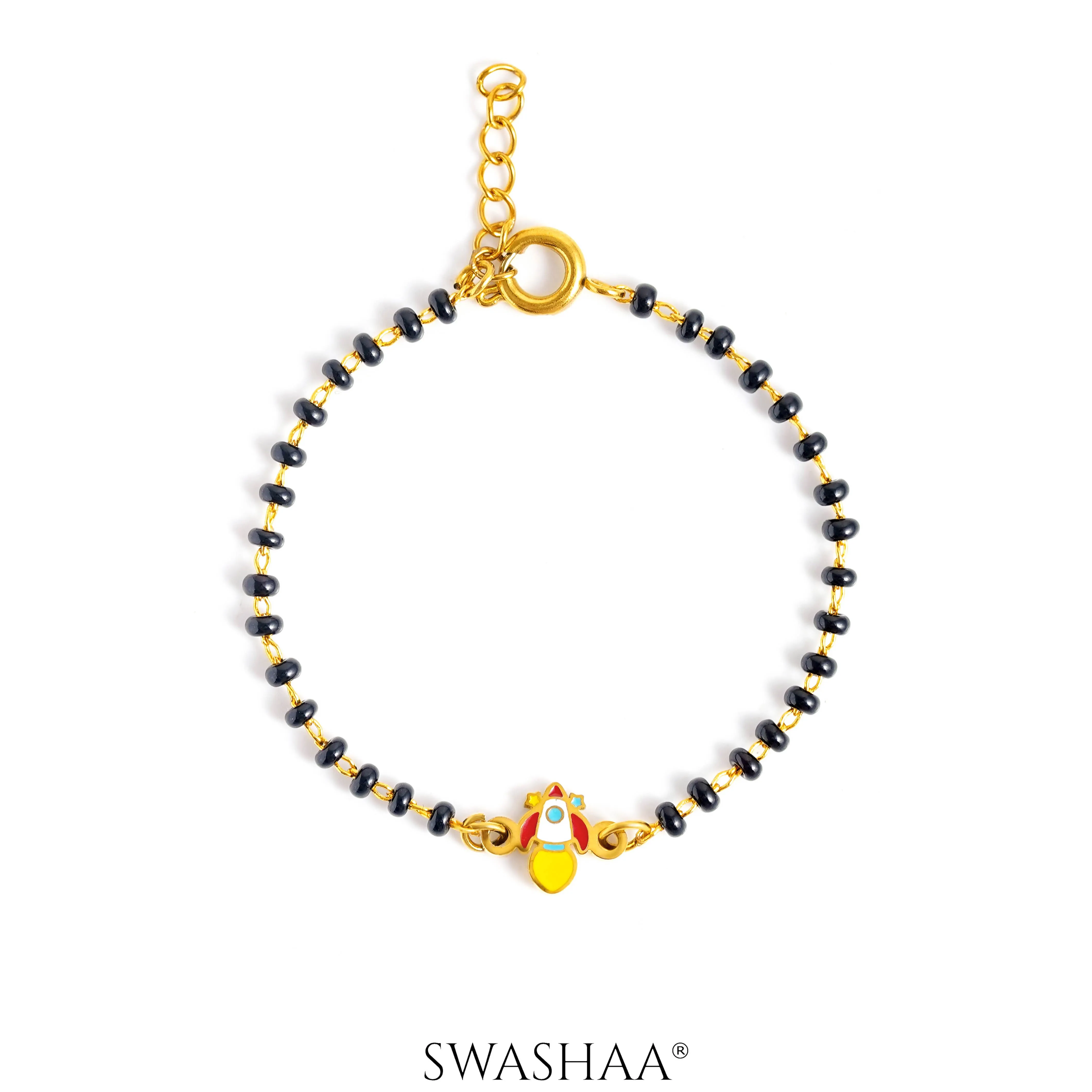 Rocket Dreams 18K Gold Plated Kid's Nazariya Bracelet