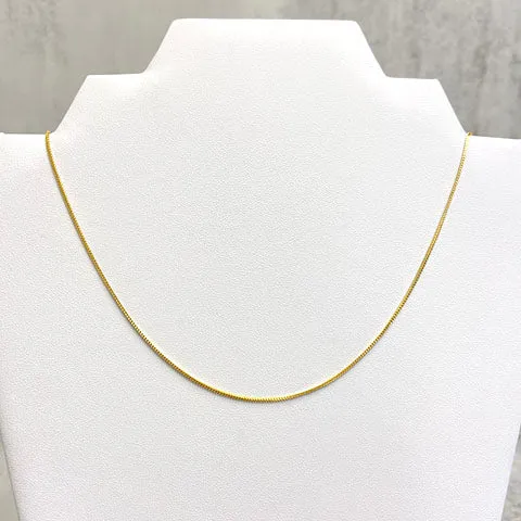 Round Box Chain Necklace