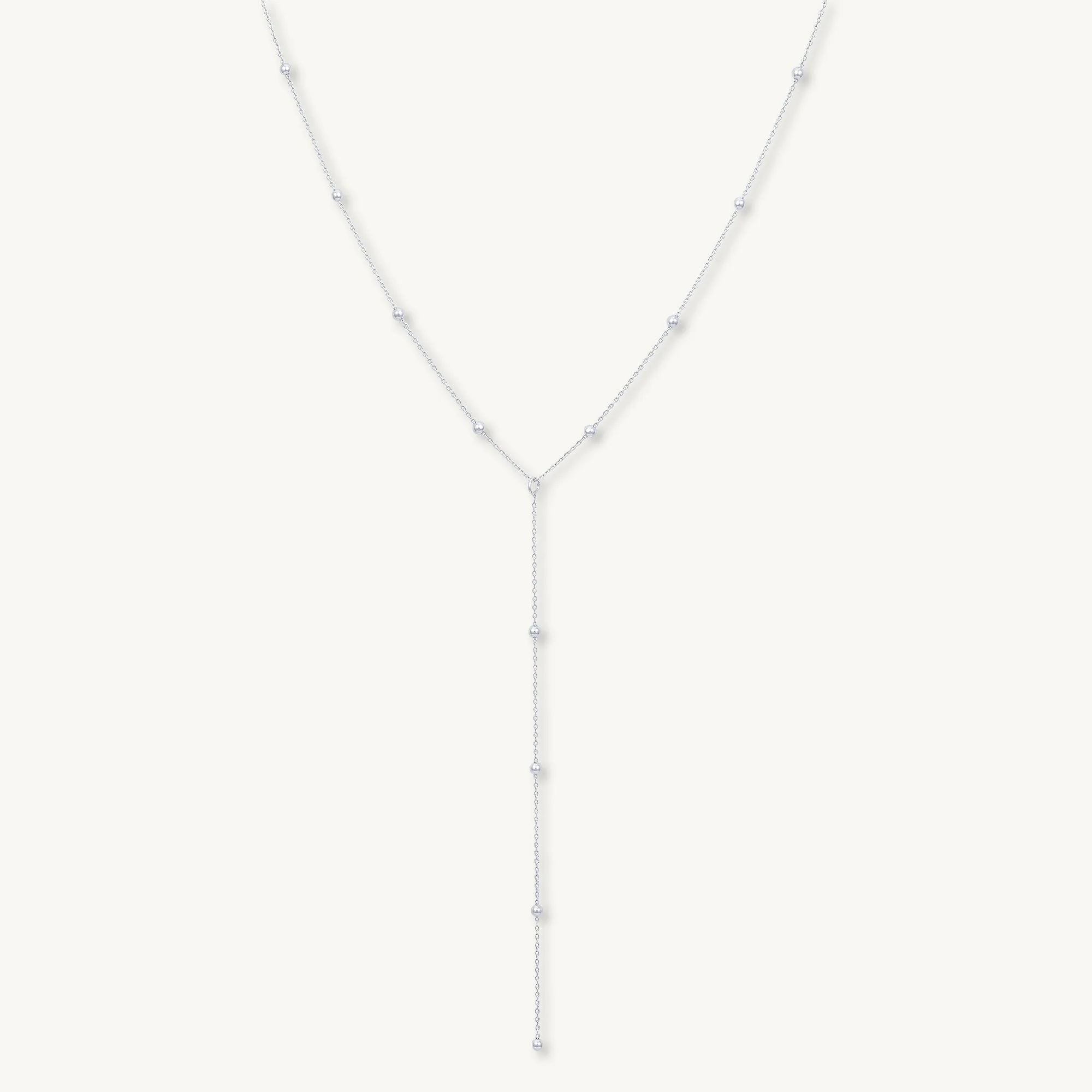 Satellite Drop Chain Y Necklace