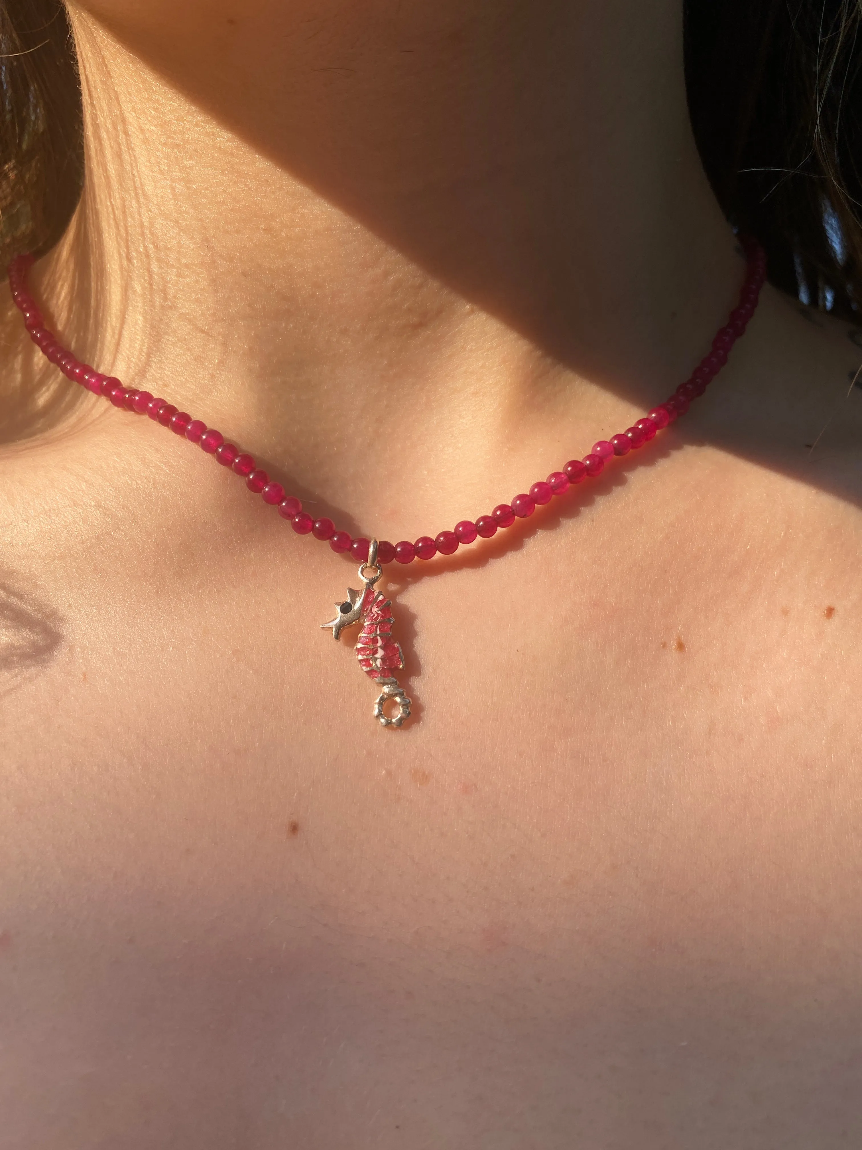 Sea Horse Beaded Necklace