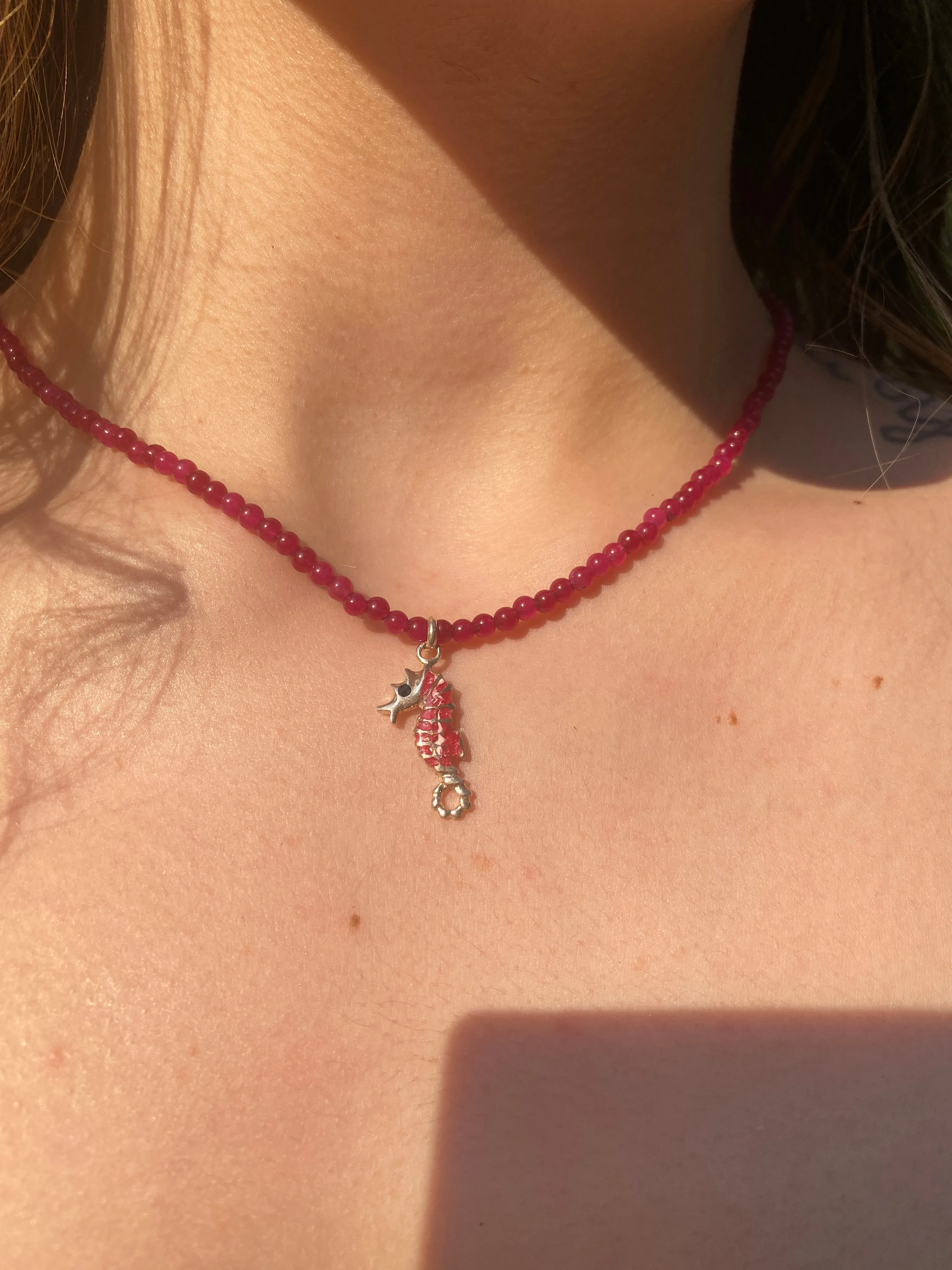 Sea Horse Beaded Necklace