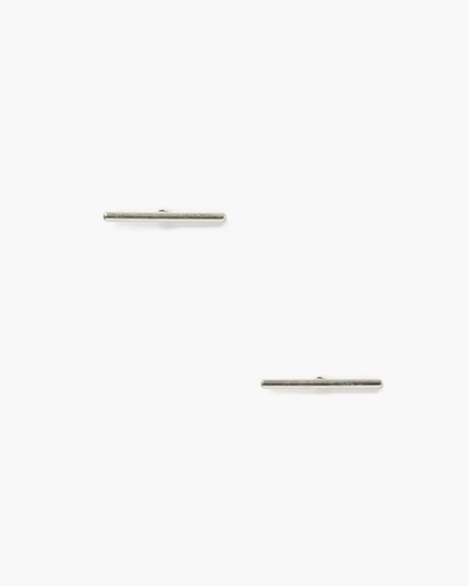 Silver Bar Stud Earrings