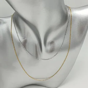 Single O Link Chain, 18k Yellow Gold