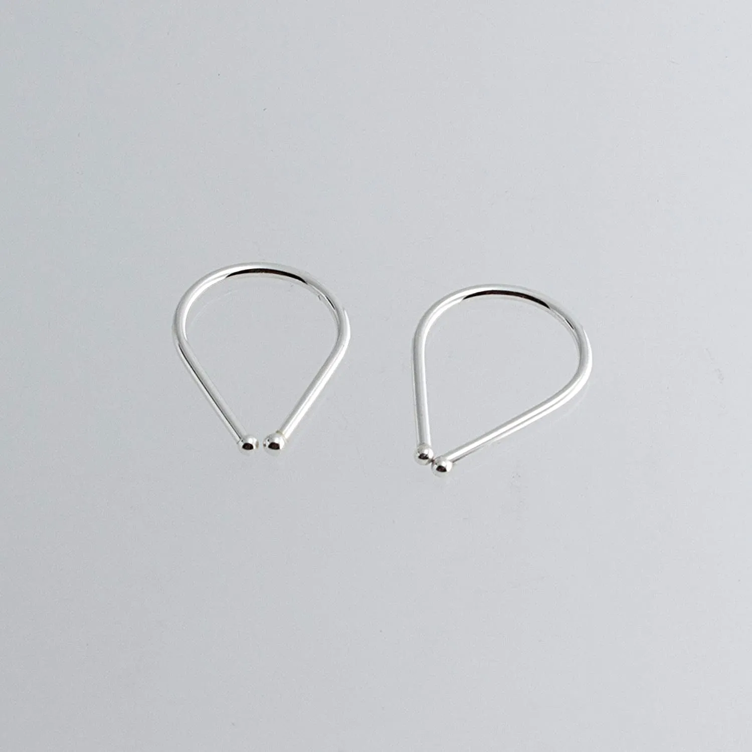 Small and Stylish: Teardrop Huggie Hoop Treadrop Earrings