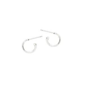 Small Melt Silver Hoop
