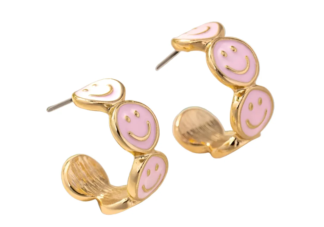 smile earrings