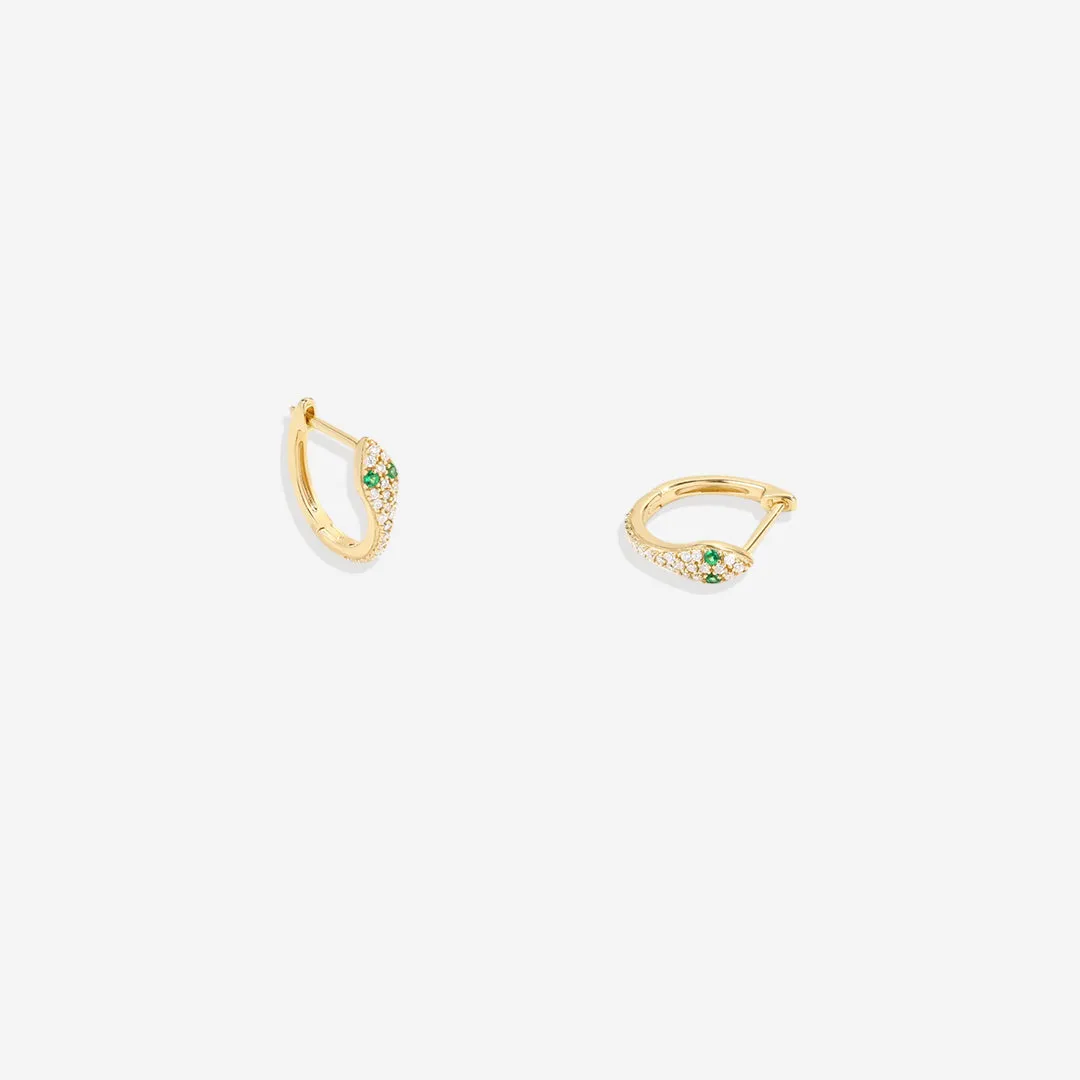 Snake Huggie Earrings