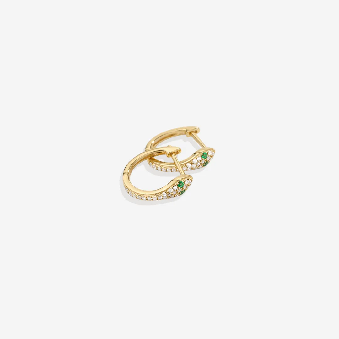 Snake Huggie Earrings