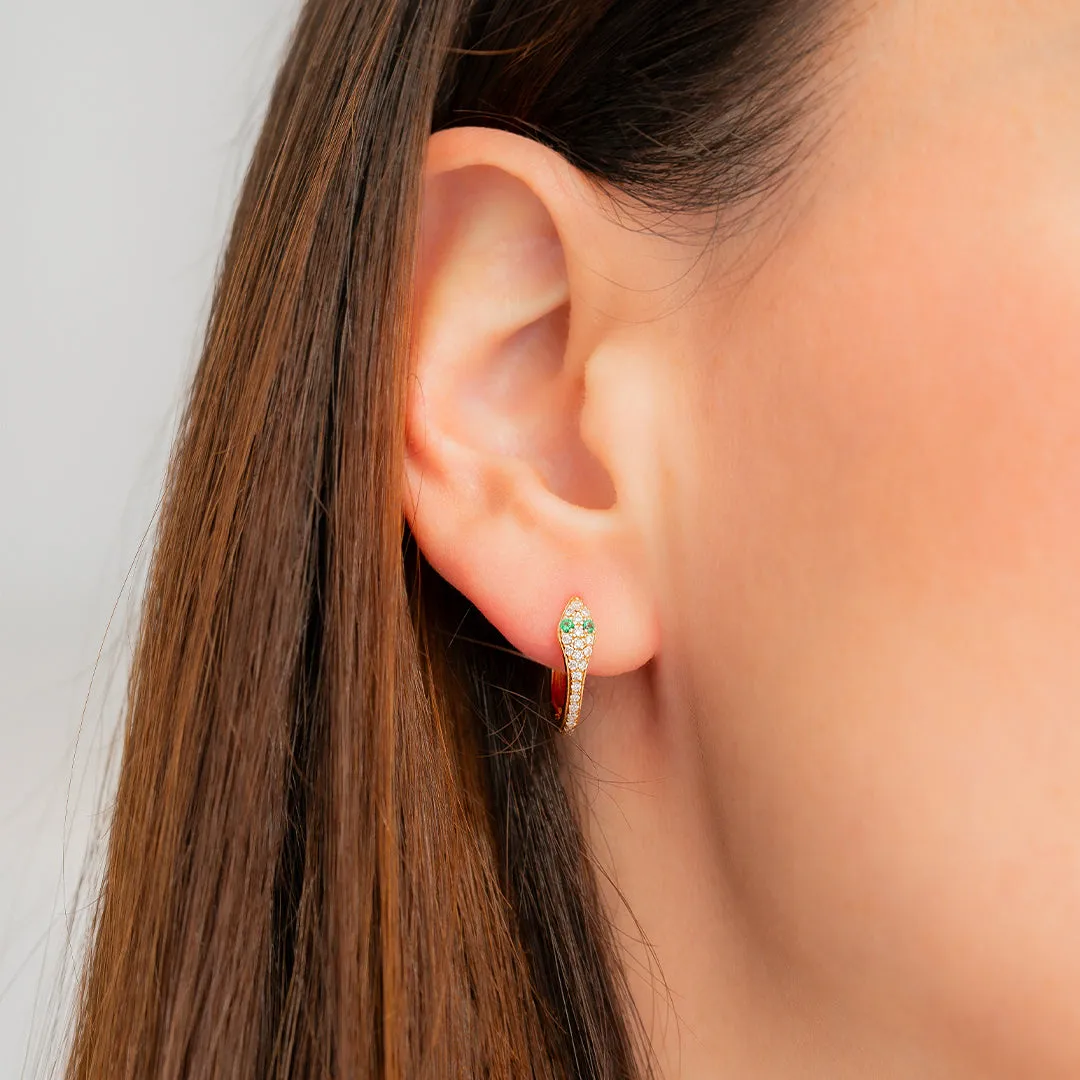 Snake Huggie Earrings