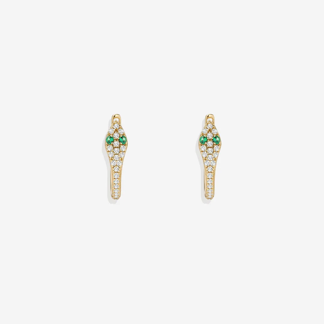 Snake Huggie Earrings