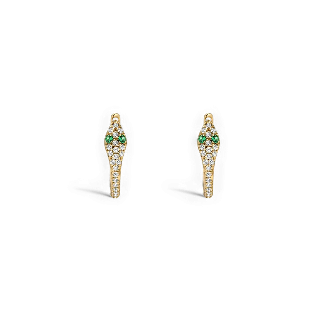 Snake Huggie Earrings