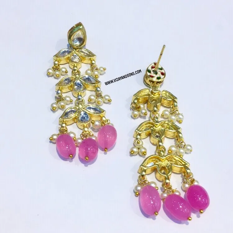 Stylish Kundan Earrings