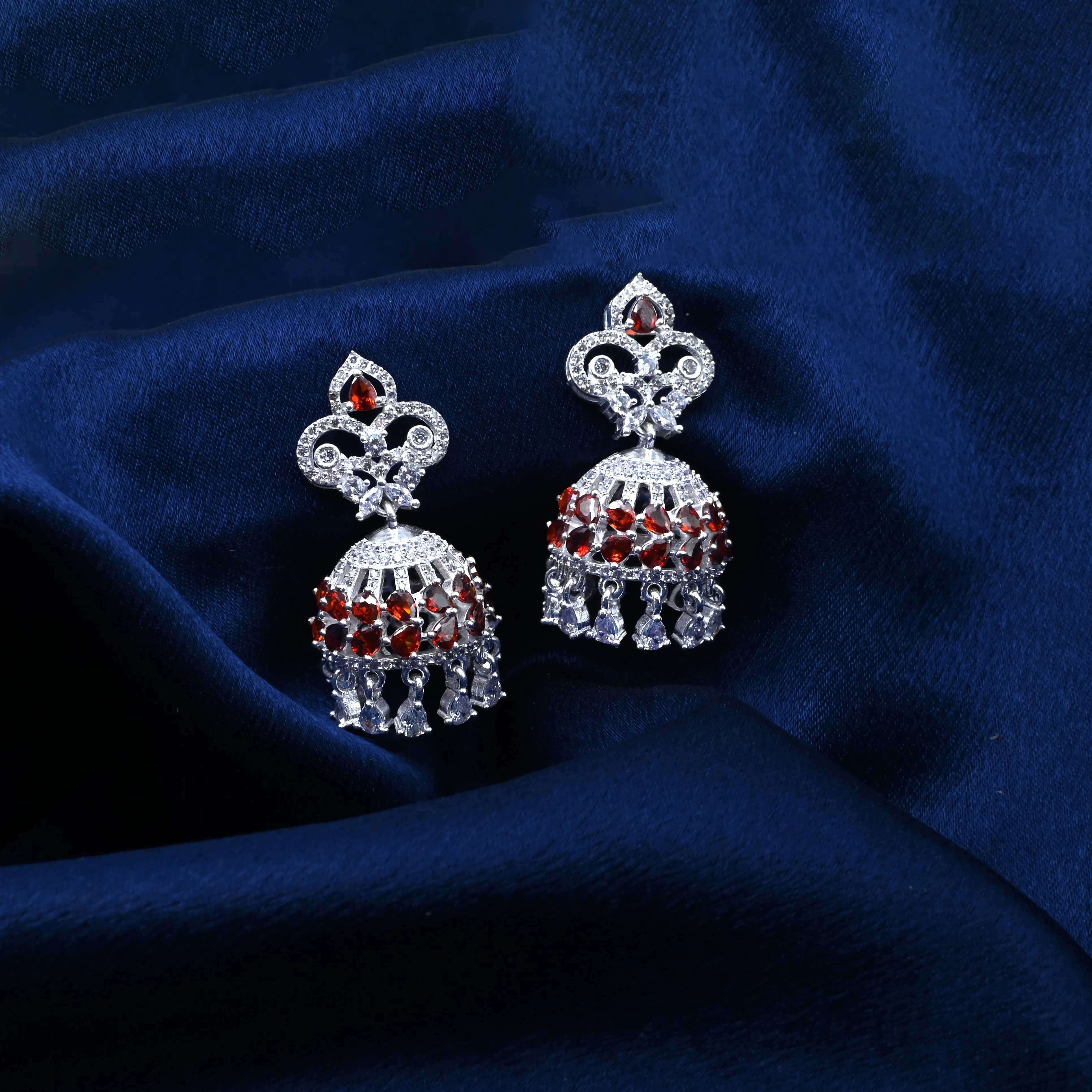 Stylish Silver Jhumka Earrings for Timeless Elegance