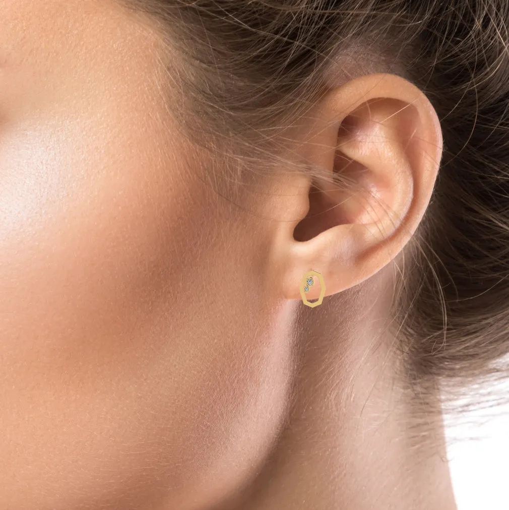 Stylish Small Silver Earrings