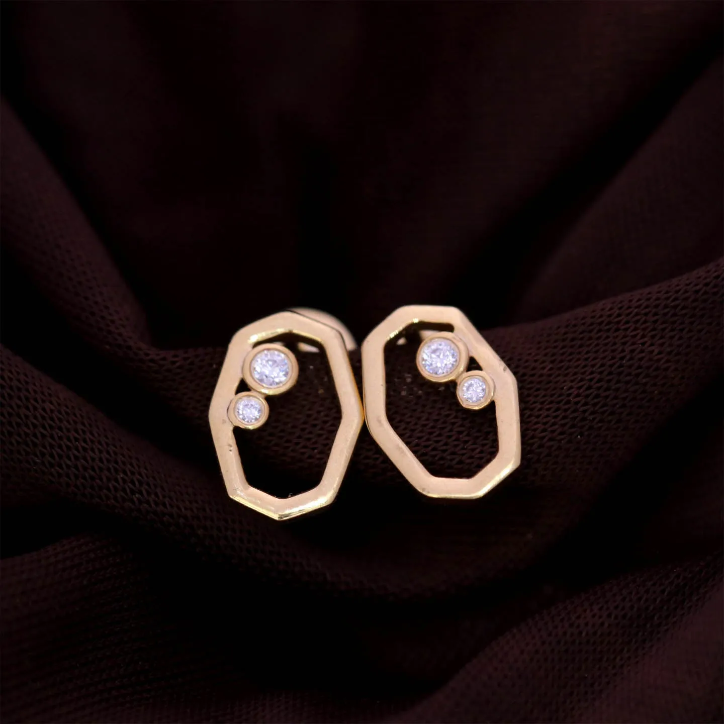 Stylish Small Silver Earrings