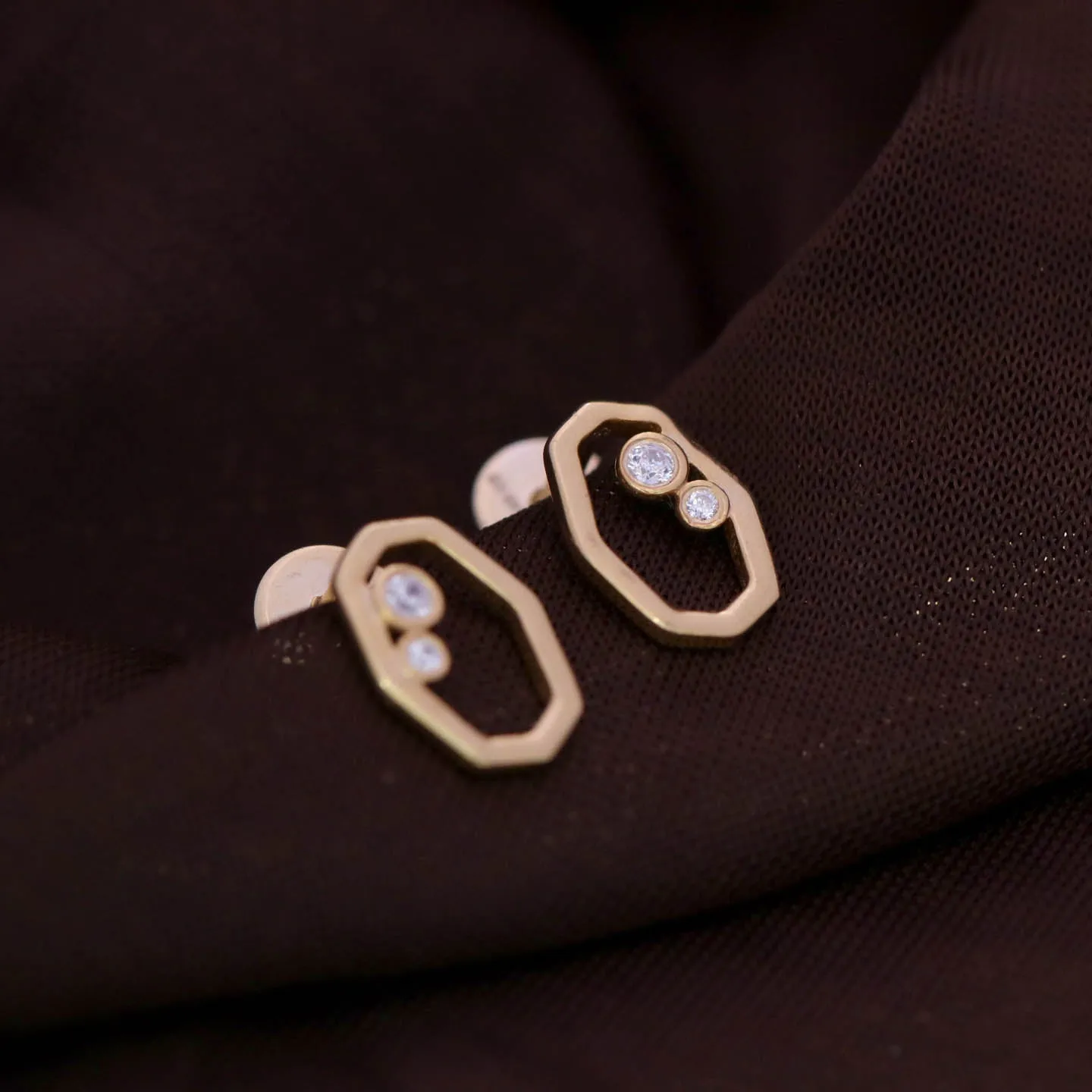 Stylish Small Silver Earrings