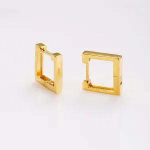 Stylish Square Shape Basic Hoop Earrings
