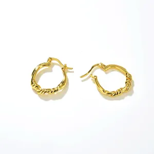 Stylish Twisted Hoop Earrings