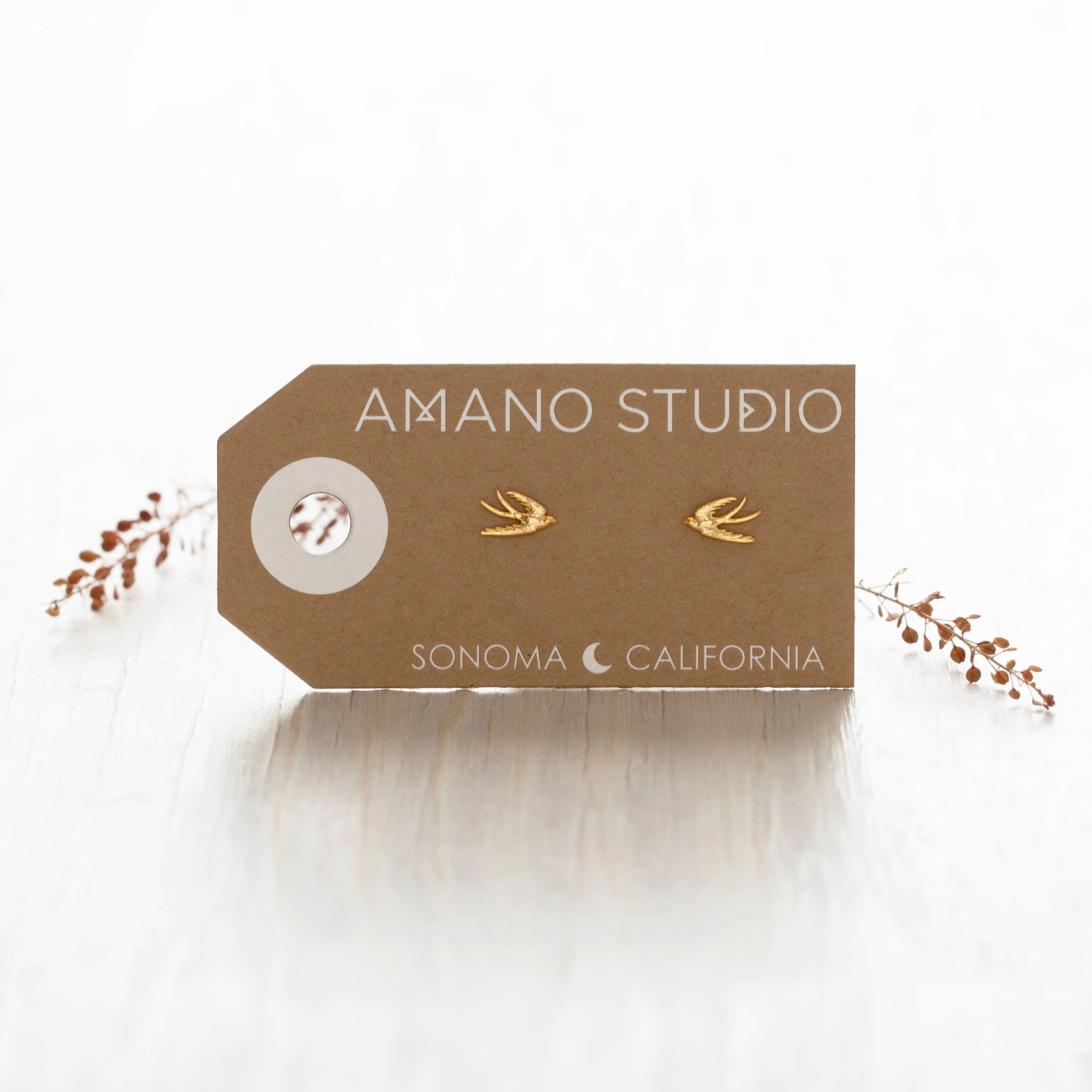 Swallow Bird Stud Earrings