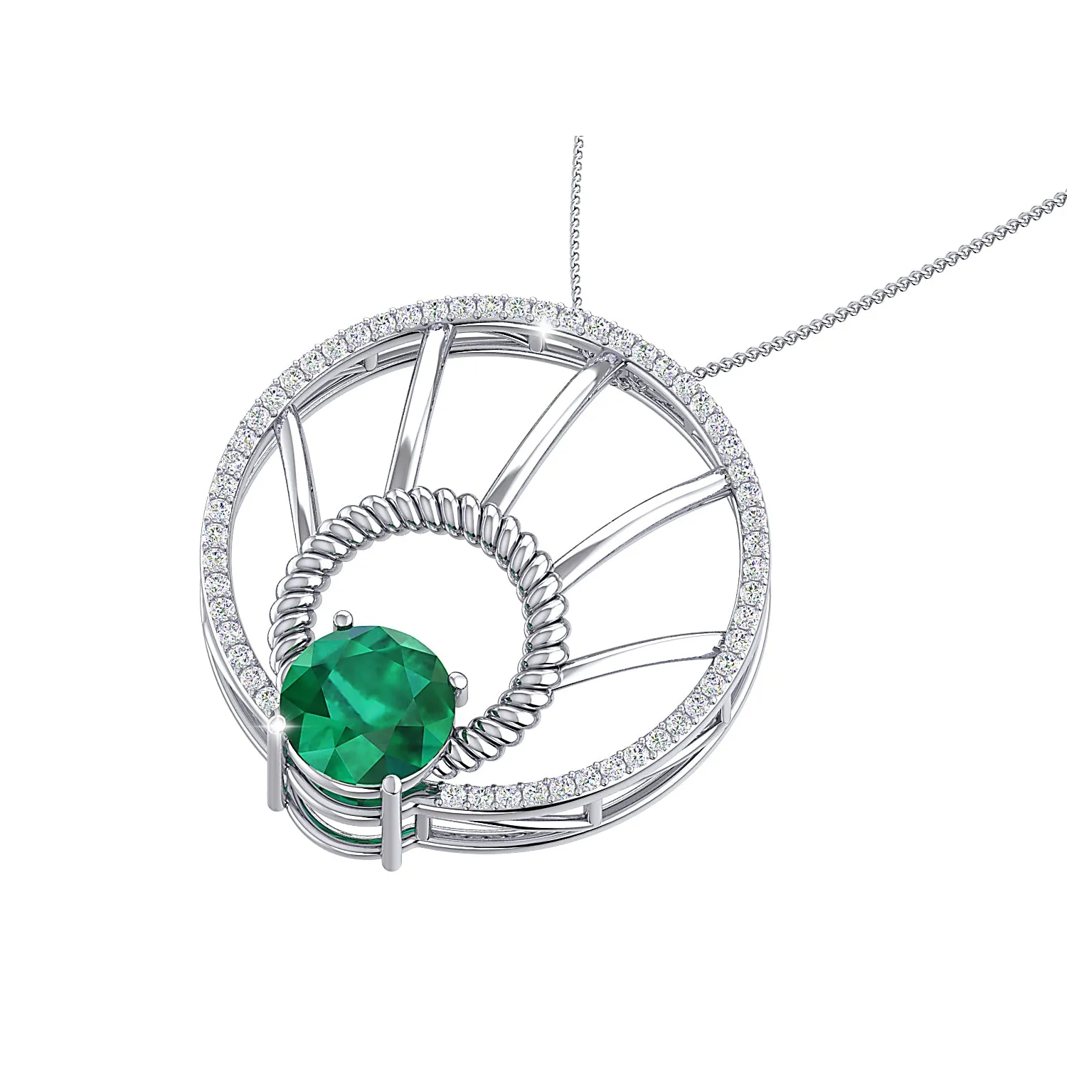 THE EMERALD SPECTRE PENDANT