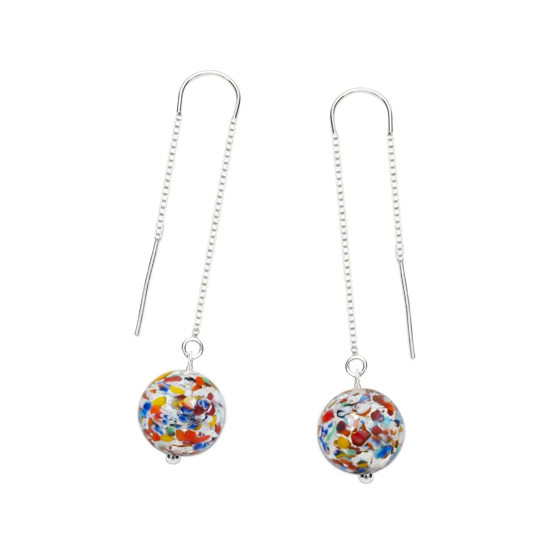 The Kiss Silver Dangle Earrings