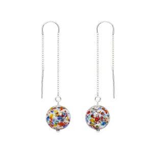 The Kiss Silver Dangle Earrings
