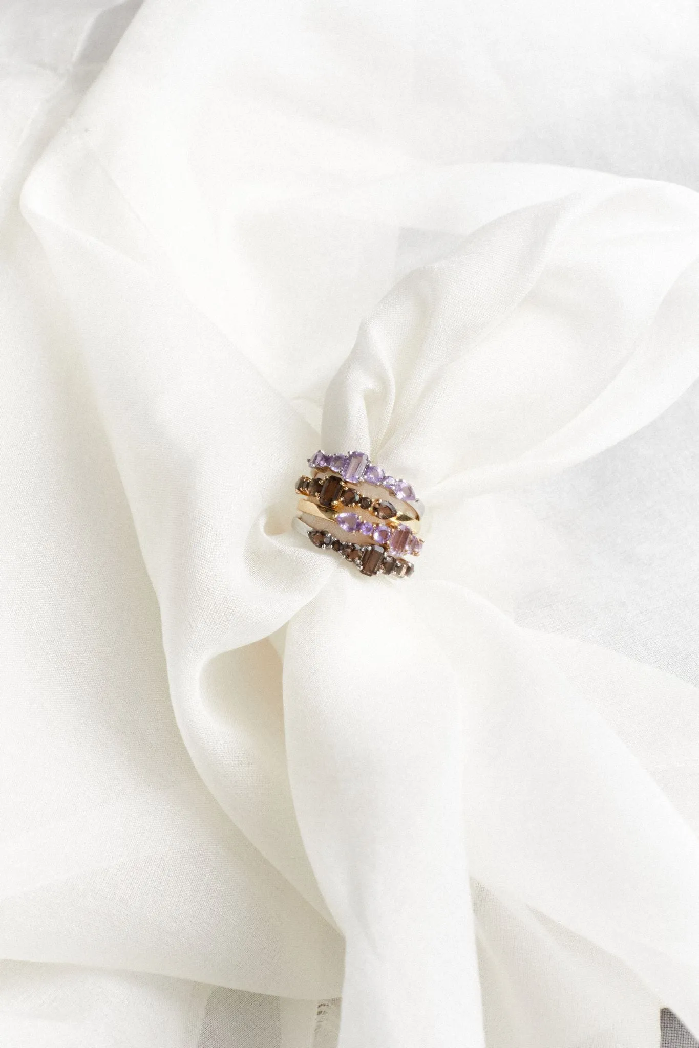 Theia Ring- Brazilian Amethyst/Silver