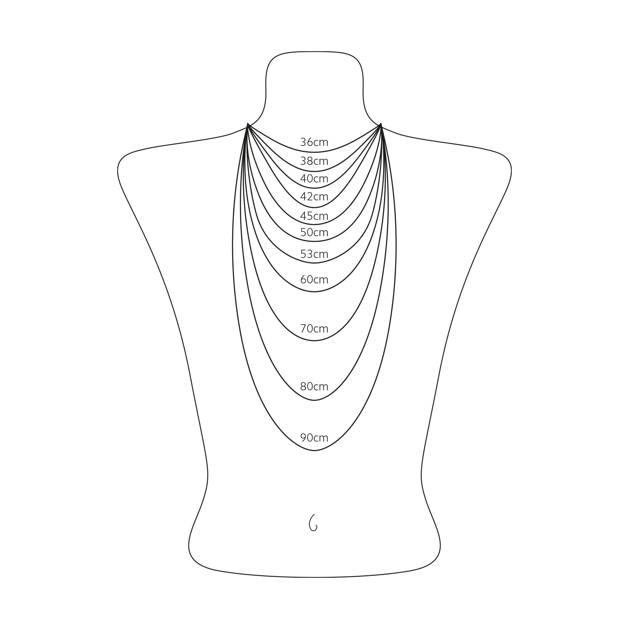 THOMAS SABO Necklace with letter pendant M and white zirconia - gold