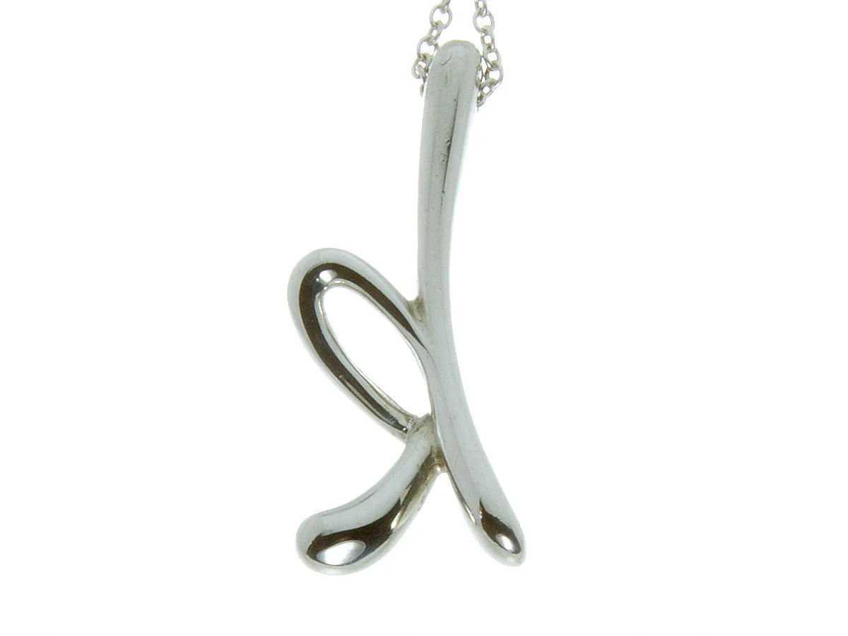 Tiffany & Co. Elsa Peretti Alphabet "K" Pendant
