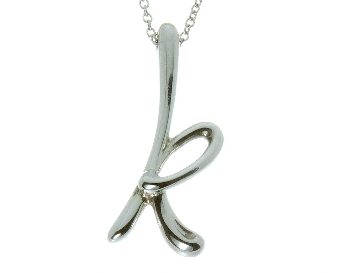 Tiffany & Co. Elsa Peretti Alphabet "K" Pendant